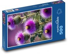 Fialový bodlák Puzzle 500 - 46x30 cm