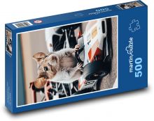 Myš v závodním autě Puzzle 500 dílků - 46 x 30 cm