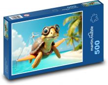 Želva na moři Puzzle 500 dílků - 46 x 30 cm