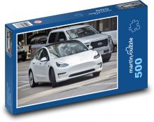 Elektrické auto Puzzle 500 dielikov - 46 x 30 cm