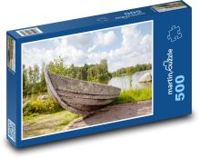 Loď - jezero Puzzle 500 - 46x30 cm