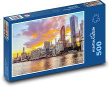 New York - řeka Puzzle 500 dílků - 46 x 30 cm