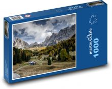 Itálie - Dolomity, Val di Fassa Puzzle 1000 dílků - 60 x 46 cm