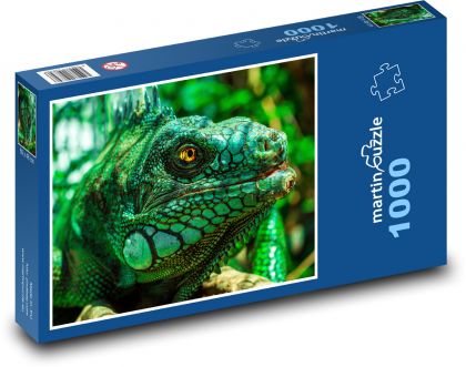 Iguana - Lizard - Puzzle 1000 dielikov, rozmer 60x46 cm