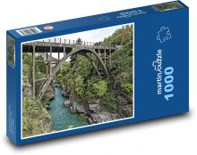 Nový Zéland - most Puzzle 1000 dílků - 60 x 46 cm