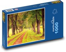 Stromy u cesty Puzzle 1000 - 60x46 cm