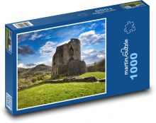 Zřícenina hradu Snowdonia - Anglie Puzzle 1000 - 60x46 cm