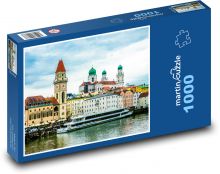 Výletní loď Pasov - Německo Puzzle 1000 - 60x46 cm