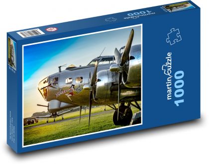 Letadlo - válečný letoun - Puzzle 1000 dílků, rozměr 60x46 cm