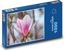 Magnólie - květ, jaro Puzzle 1000 dílků - 60 x 46 cm