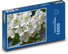 Kwiaty jabłoni - drzewo, wiosna Puzzle 1000 elementów - 60x46 cm