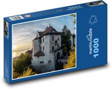 Bodamské Jezero - Hrad Meersburg Puzzle 1000 dílků - 60 x 46 cm