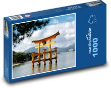Japonsko - brána O- Torii Puzzle 1000 dílků - 60 x 46 cm