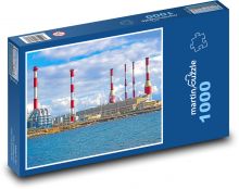 Elektrárna - továrna, průmysl Puzzle 1000 dílků - 60 x 46 cm