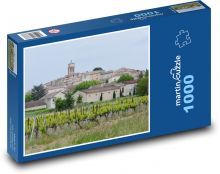 Vinice - kostel, budovy Puzzle 1000 dílků - 60 x 46 cm