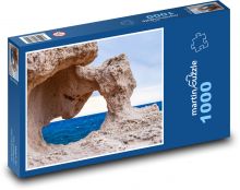 Skalní formace - moře, skála Puzzle 1000 dílků - 60 x 46 cm