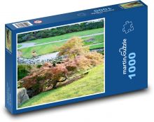 Japonská zahrada - javor, stromy Puzzle 1000 dílků - 60 x 46 cm