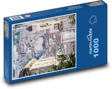 Budovy - Dubrovník, Chorvatsko Puzzle 1000 dílků - 60 x 46 cm