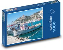 Andratx Port - Mallorca, lode Puzzle 1000 dielikov - 60 x 46 cm 
