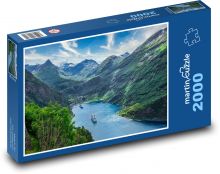 Lodě, záliv Puzzle 2000 dílků - 90 x 60 cm