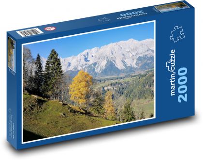 Podzimní příroda - horská příroda - Puzzle 2000 dílků, rozměr 90x60 cm