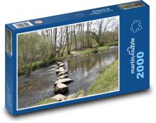 Řeka - stromy, příroda Puzzle 2000 dílků - 90 x 60 cm
