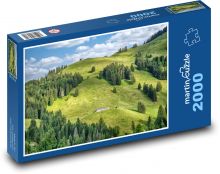 Krajina - hora, les Puzzle 2000 - 90x60 cm