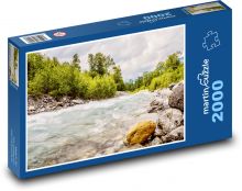 Vodní tok - krajina, řeka Puzzle 2000 - 90x60 cm