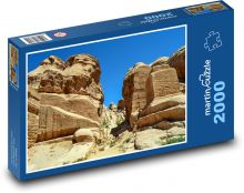 Al Siq rokle - Jordánsko, kaňon Puzzle 2000 dílků - 90 x 60 cm