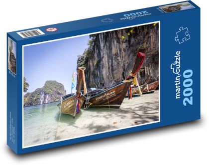 Thajsko - lode, pláže - Puzzle 2000 dielikov, rozmer 90x60 cm 