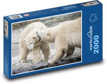 Lední medvědi - hra, zvířata Puzzle 2000 dílků - 90 x 60 cm