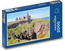 Hrad - príroda, pobrežie Puzzle 2000 dielikov - 90 x 60 cm