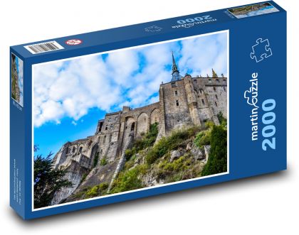 Mont Saint Michel - Francja, kościół - Puzzle 2000 elementów, rozmiar 90x60 cm