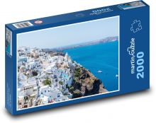 Santorini - Řecko, hory Puzzle 2000 dílků - 90 x 60 cm