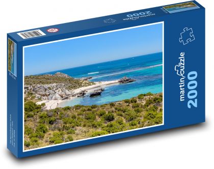 Ostrov Rottnest - Austrálie, moře - Puzzle 2000 dílků, rozměr 90x60 cm