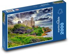 Hrad - ostrov, moře Puzzle 2000 dílků - 90 x 60 cm