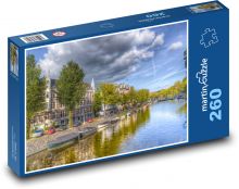 Holandské město na vodě Puzzle 260 - 41x28,7 cm