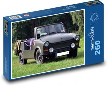 Auto - zelený Trabant Tramp Puzzle 260 dílků - 41 x 28,7 cm