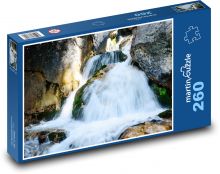 Vodopád - potok, voda Puzzle 260 dílků - 41 x 28,7 cm