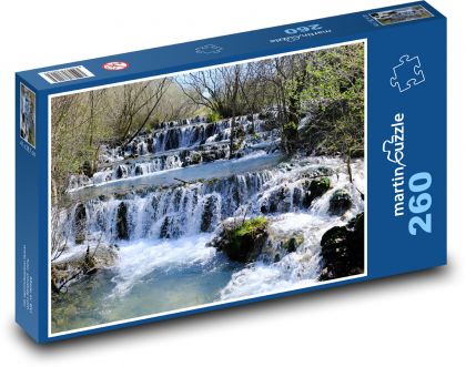 Vodopády - kaskády, řeka - Puzzle 260 dílků, rozměr 41x28,7 cm