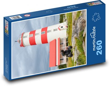 Lighthouse - sea, river - Puzzle 260 pieces, size 41x28.7 cm 