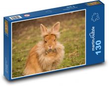 Chlupatý hnědý králík Puzzle 130 - 28,7x20 cm