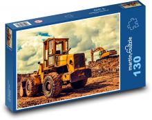 Auto - Bulldozer Puzzle 130 dílků - 28,7 x 20 cm