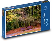 Podzim, park Puzzle 130 dílků - 28,7 x 20 cm