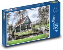 Holandia - dom Puzzle 130 elementów - 28,7x20 cm