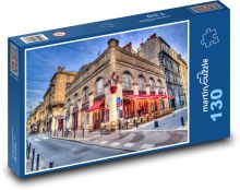 Kavárny v historickém centru Bordeaux Puzzle 130 dílků - 28,7 x 20 cm