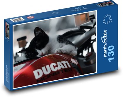 Mačiatko, Ducati - Puzzle 130 dielikov, rozmer 28,7x20 cm 