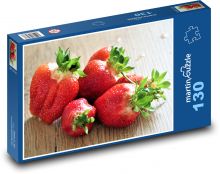 Jahody - ovoce, květ Puzzle 130 - 28,7x20 cm