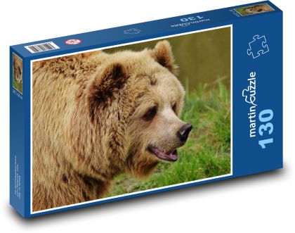 Medveď - lesné, zviera - Puzzle 130 dielikov, rozmer 28,7x20 cm 