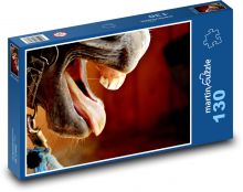 Kůň - zvíře, zuby Puzzle 130 dílků - 28,7 x 20 cm